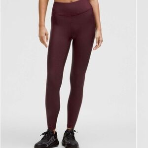 Lululemon Garnet Fleece Tights Size 4